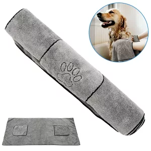 schnell trocknendes Handtuch, Hundehandtuch, Hundebadetuch, Mikrofaser-Hundehandtuch, super saugfähiges Handtuch, Haustierhandtuch