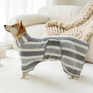 Hundebademantel, Hundebadetuch, Hundebademantel aus Handtuchstoff, supersaugfähiges Hundehandtuch