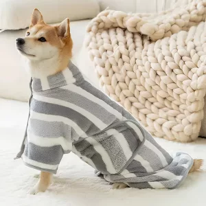 Hundebademantel, Hundebadetuch, Hundebademantel aus Handtuchstoff, supersaugfähiges Hundehandtuch