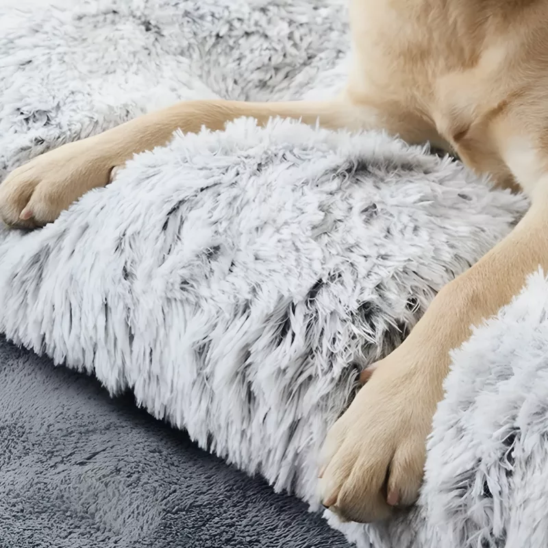 Hundebett, waschbares Hundebett, Hundematratze, Plüsch-Hundebett, wärmendes Hundebett, rechteckiges Hundebett, Hundekissen