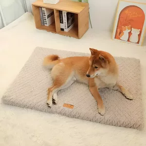 Waschbares Hundebett, Plüsch-Hundebett, Hundebett mit abnehmbarem Bezug