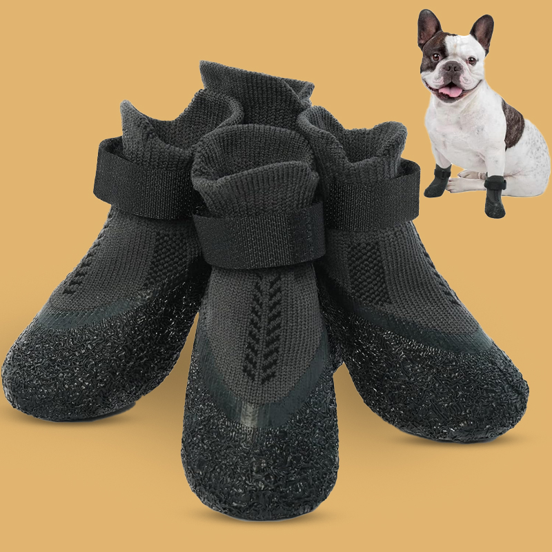 dog shoes, dog snow boots, dog paw protection, dog winter shoes