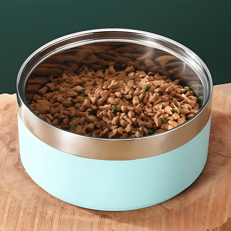 dog bowl, stainless steel dog bowl, non slip dog bowl