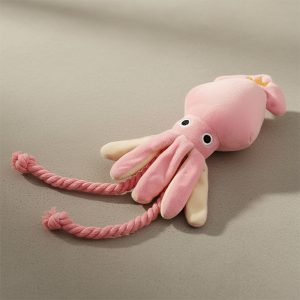 plush toy for dog, octopus dog toy, rope dog toy