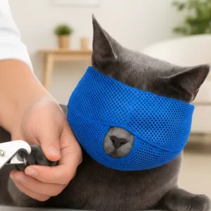 cat muzzle, anti-biting cat muzzle, breathable cat muzzle, cat mesh muzzle, cat muzzle for grooming