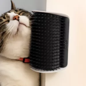 grooming brush, cat hair removal brush, cat wall brush