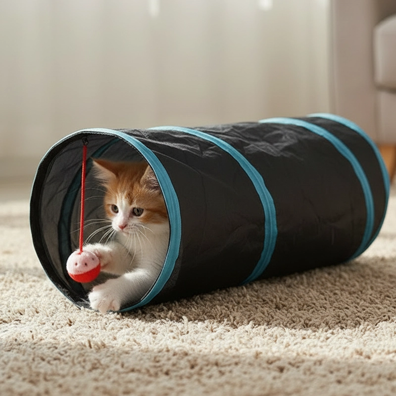 cat tunnel, cat play tunnel, cat tunnel toy