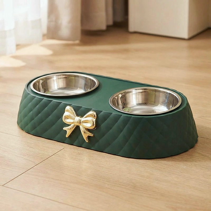 double dog bowl, raised double dog bowl
